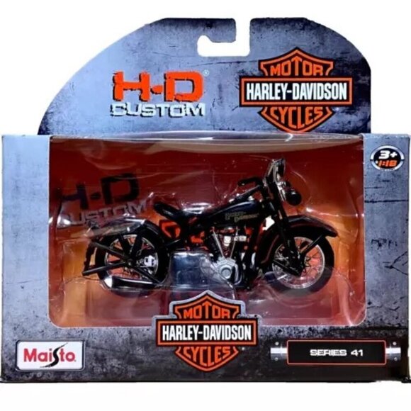 Harley Davidson 1926 JDH Twin Cam Maisto HD Custom Series 41 1:18 Model NIP 2022 - Picture 1 of 8